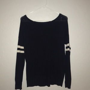 Navy blue and white American Eagle sweater